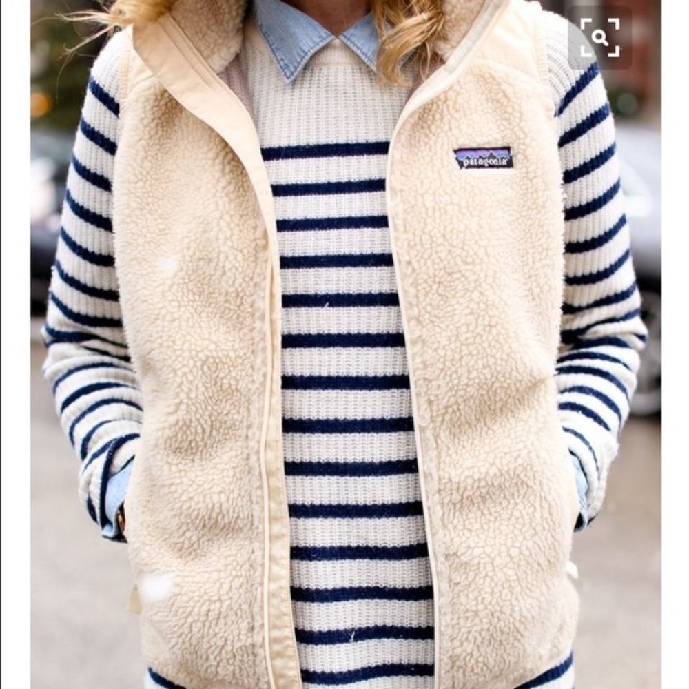 Patagonia Retro X Cream Ivory Deep Pile Vest